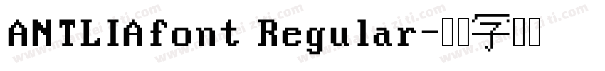 ANTLIAfont Regular字体转换
